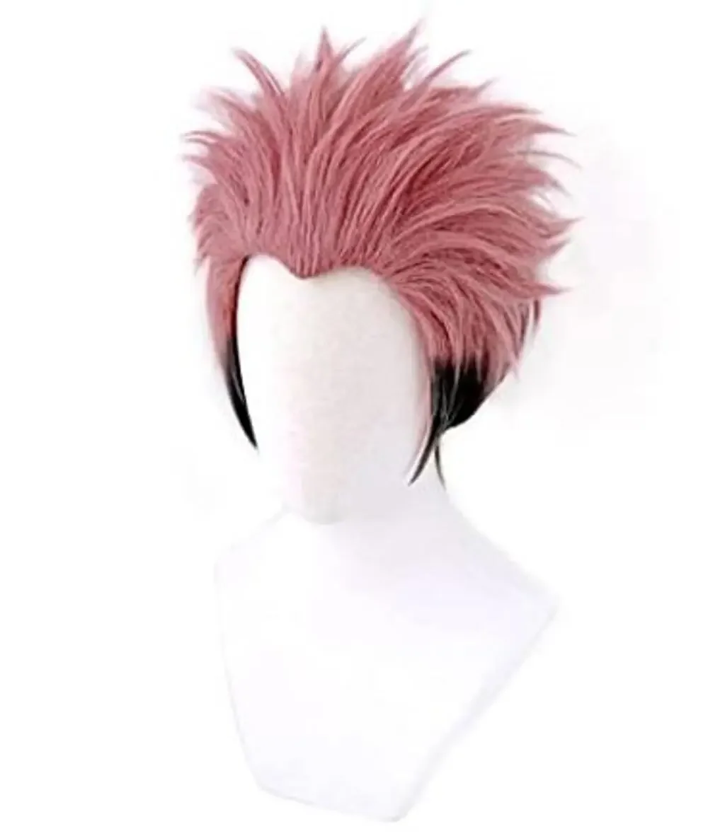 Osias Jujutsu Adori Kaisen Ryomen Sukuna Anime Cosplay Wig Costume (Pink)